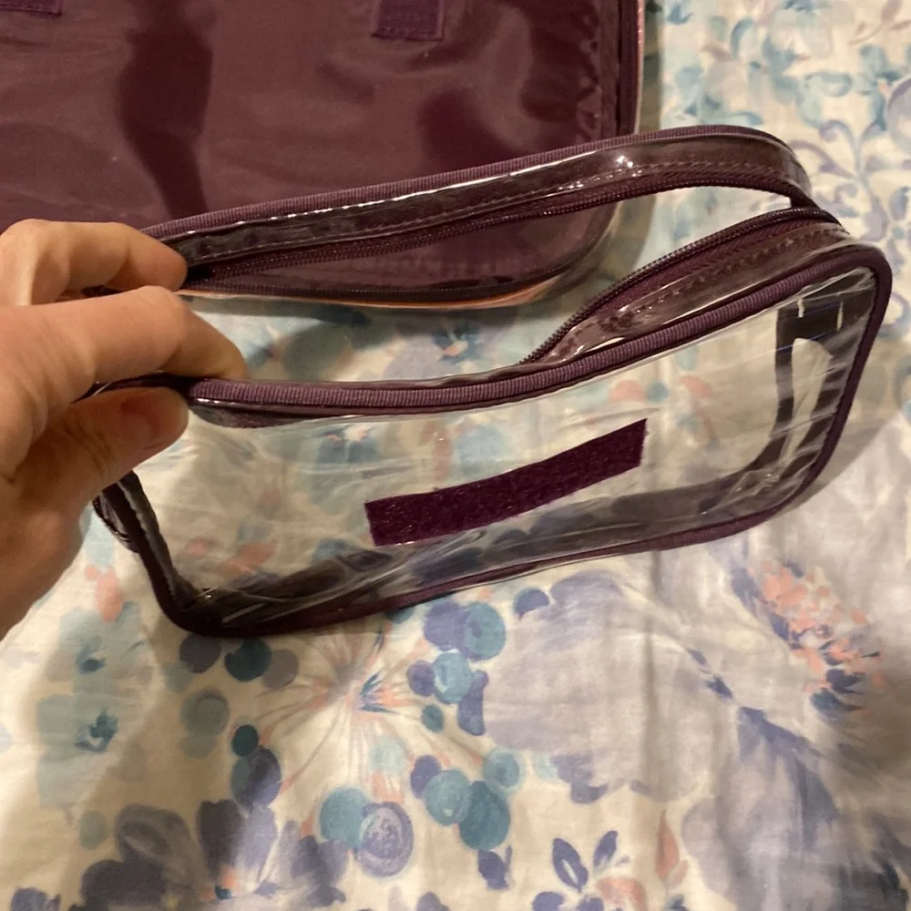Victoria’s Secret travel case with removable pouches.